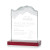 Custom Medium Kilimanjaro Award Red with Standard Base - Etched