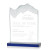 Custom Large Kilimanjaro Award Blue with Standard Base - Etched
