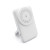 Custom Arcadia, 7700 mAh Wireless Power Bank with TWS Earphones - White Front View 