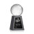 Custom Pickleball Award on Tall Marble Base Medium - Engraved