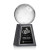 Custom Pickleball Award on Tall Marble Base Large - Engraved