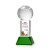 Custom Tennis Ball Full Color Award on Stowe Green Base Small