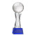Custom Small Golf Ball Award on Grafton Blue Base - Etched