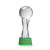Custom Tennis Ball Award on Grafton Green Base Small - Etched