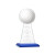 Custom Edenwood Golf Award Blue Base Small - Etched