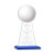 Custom Edenwood Golf Award Blue Base Medium - Etched