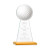 Custom Edenwood Golf Award Amber Base Medium - Etched