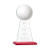 Custom Edenwood Golf Award Red Base Medium - Etched