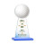 Custom Edenwood Golf Full Color Award Sky Blue Base Medium