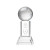 Custom Small Golf Ball Award on Stowe Clear Base - Etched