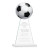 Custom Edenwood Soccer Award White Base Large - Etched