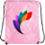 Custom 14 x 17 Drawstring Backpack - Full Color - Pink