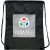 Custom 14 x 17 Drawstring Backpack - Full Color - Black