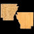Custom U.S. Destination Bamboo Cutting and Serving Boards - Arkansas