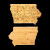 Custom U.S. Destination Bamboo Cutting and Serving Boards - Lowa