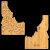 Custom U.S. Destination Bamboo Cutting and Serving Boards - Idaho