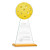 Custom Large Edenwood Pickleball Award Amber Base - Etched