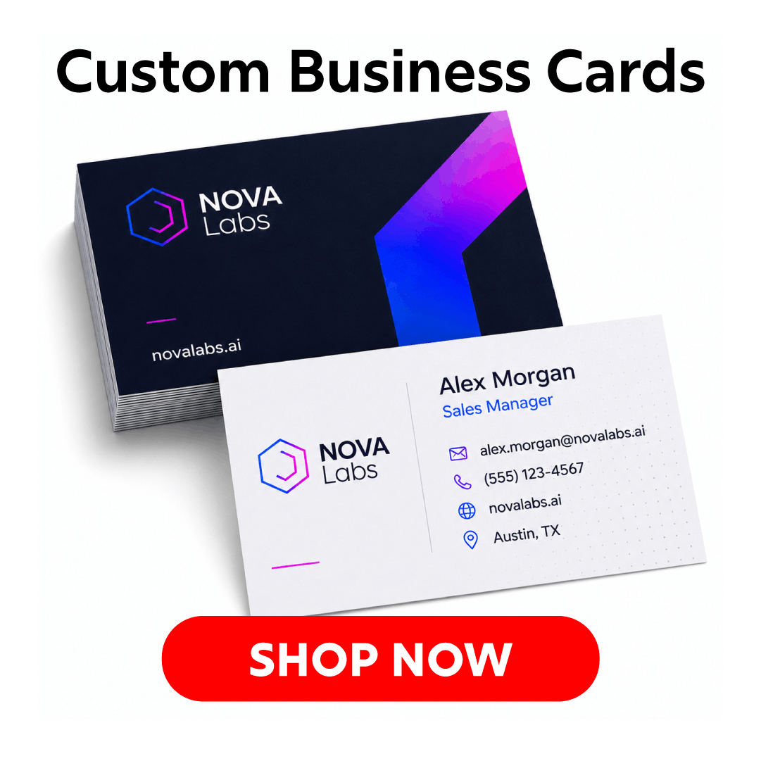 CTA to order custom business cards
