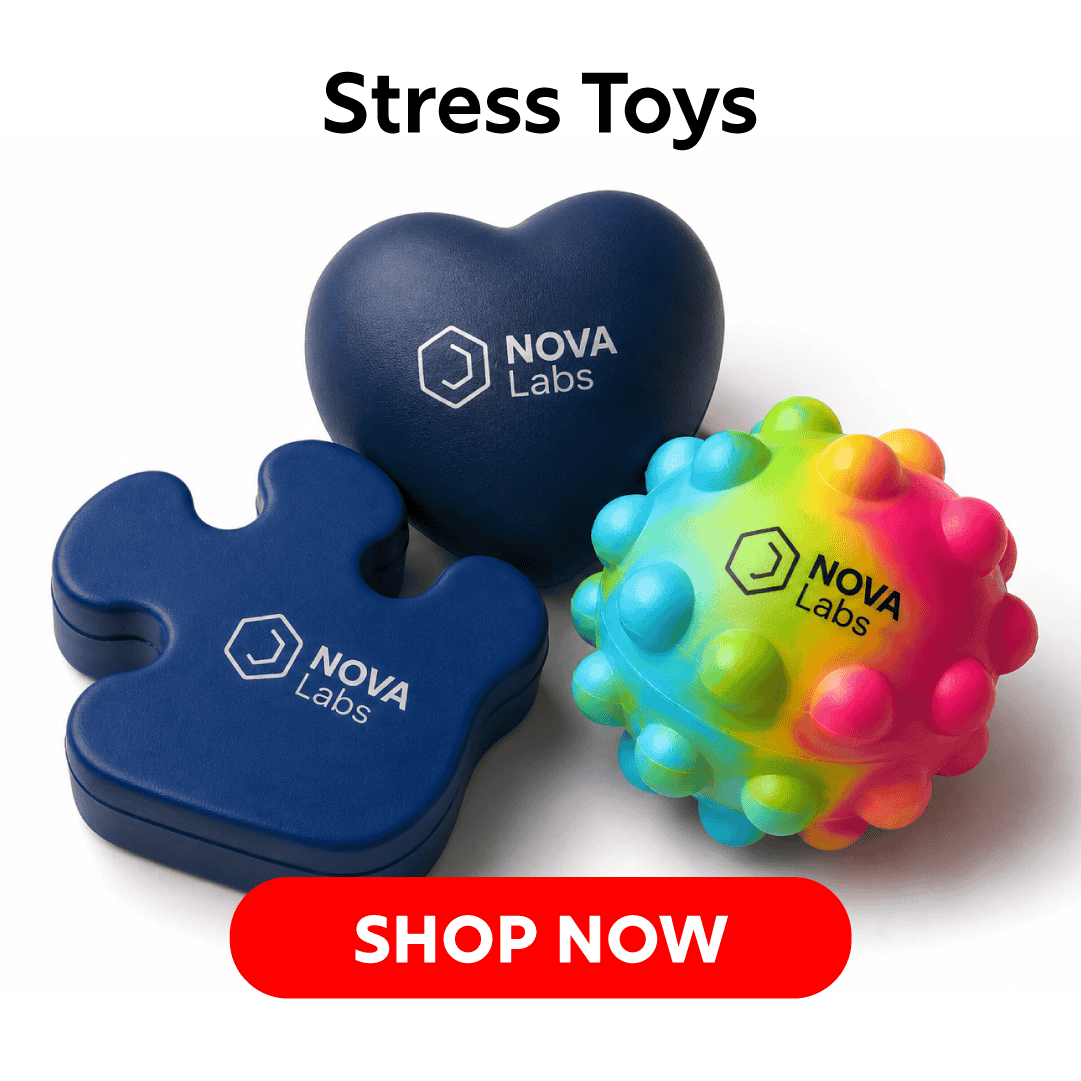 CTA to buy stress toys for your next trade show