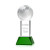 Custom Small Soccer Ball Award on Stowe Green Base - Etched