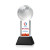 Custom  Small Soccer Ball Full Color Award on Stowe Black Base