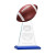 Custom Medium Edenwood Football Award Blue Base - Etched