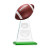 Custom Medium Edenwood Football Award Green Base - Etched