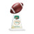 Custom Medium Edenwood Football Full Color Award White Base