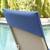Custom Lounge Chair Cover - Ocean blue In Use 