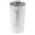 Custom Color Splash Economy 20 oz. Stainless Steel Tumbler - White With Gray 