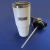 Custom The Thirty Flip Handle Vacuum Tumbler - White Lifestyle View 