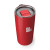 Custom Go Time 18 oz Recycled Stainless Steel Tumbler - Red Top View