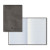 Custom Castelli Lovere Medio Lined White Perf Page Notes & Memos Journal - Gray 