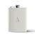 Custom Ace 6.8 oz Recycled Stainless Steel Flask - White