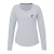 Heather Grey Women's Custom SOMOTO Recycled Eco Long Sleeve Tee