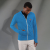 Custom Men's Garner Lightweight Knit Full Zip Hoodie With Thumb Holes - Olympic Blue
