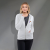 Women's Garner Lightweight Knit Full Zip Hoodie With Thumb Holes - White