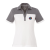 Custom Women's MACK Short Sleeve Performance Polo - Steel Gray with White 