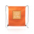 Custom Non-Woven Drawstring Bags - Orange