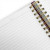 Custom Luna A4 Hard Cover Spiral Journal - Berry Blossom Open View