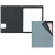Custom Deluxe Senior Size Padfolio - Silver