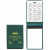 Custom Standard Vinyl Memo Book with 30-Page Pad - Green