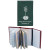 Custom Tri Fold Pocket Planner Cover - Dragon Green