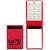 Custom Translucent Vinyl Memo Book with 30-Page Pad - Red