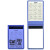 Custom Translucent Vinyl Memo Books with 100-page pad - Blue