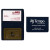 Custom Fold Over Card Case with 2 clear pockets - Navy Blue
