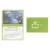 Custom Translucent Card Case with 2 clear pockets - Translucent Lime Green
