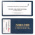 Custom Policy Holder With Extra Pocket (open on short side) - Navy Blue