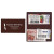 Custom Two Pocket Coupon Case - Brown