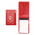 Custom Standard Vinyl 30-Page Memo Book with White Pen - Red